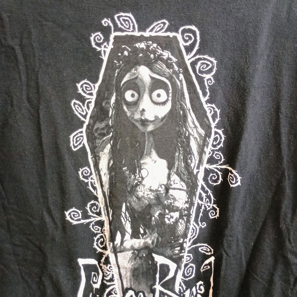 Fruit of the Loom Black Tim Burton Corpse Bride Graphic Tee - Picture 3 of 4